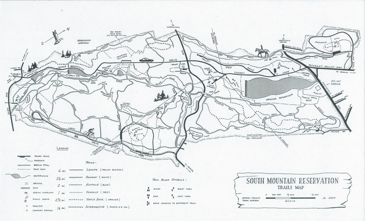 South Mountain Park Map South Mountain Reservation | Parks | Essex County Parks